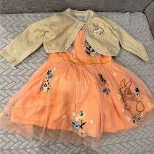 Disney Miss Bunny spring time Easter dress size 6-9 months